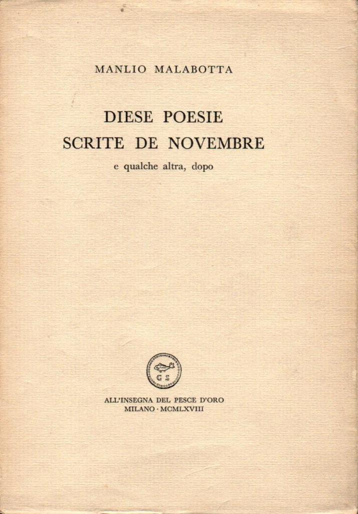 Diese poesie scrite de novembre