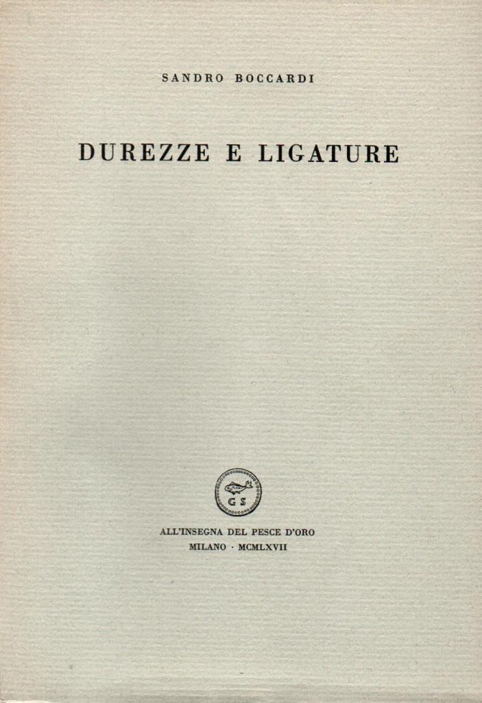 Durezze e ligature
