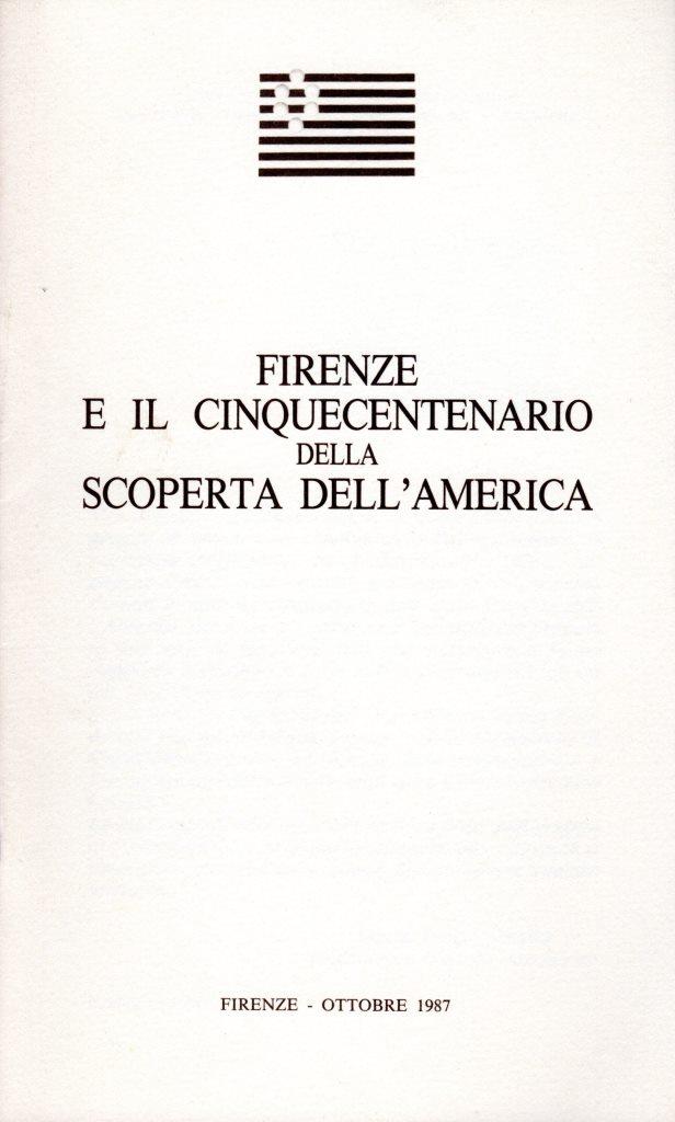Firenze e il cinquecentenario della scoperta dell'America