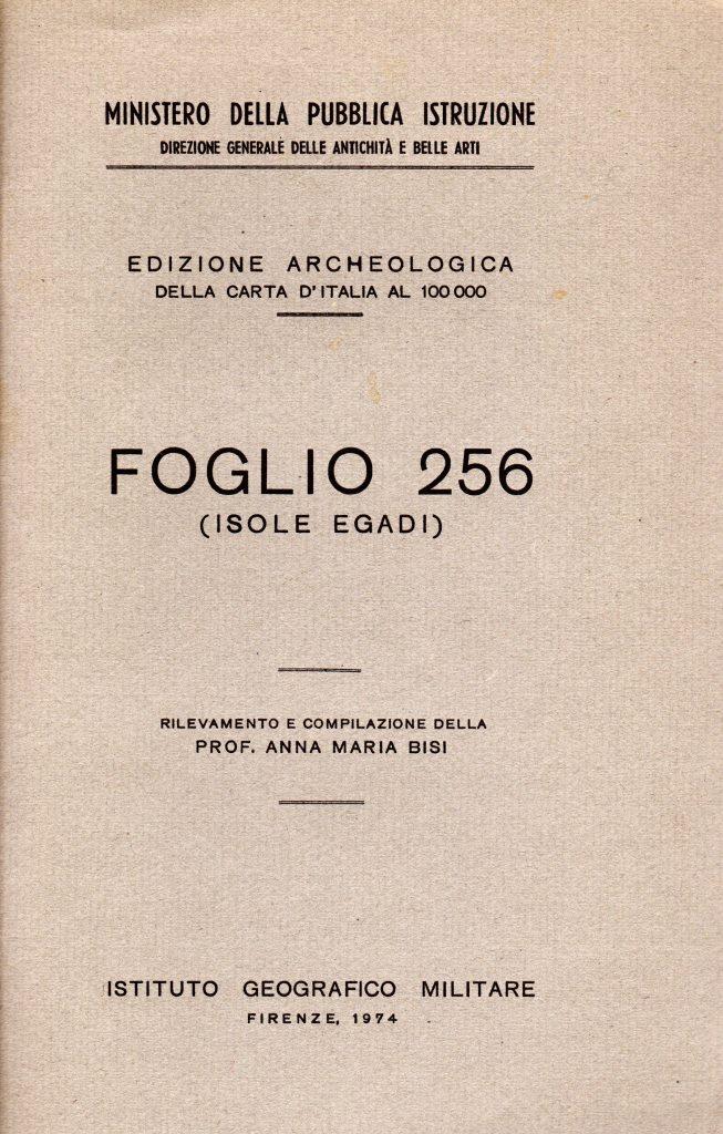 Foglio 256 (Isole Egadi)