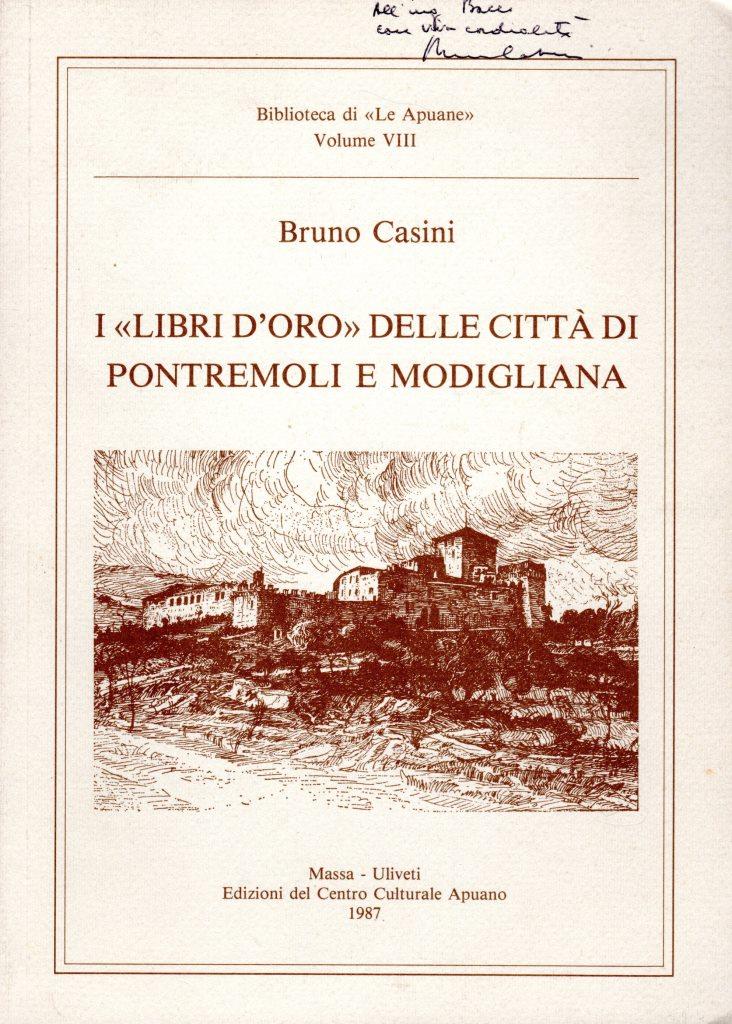 I "libri d'oro" delle citt‡ di Pontremoli e Modigliana (dedica …