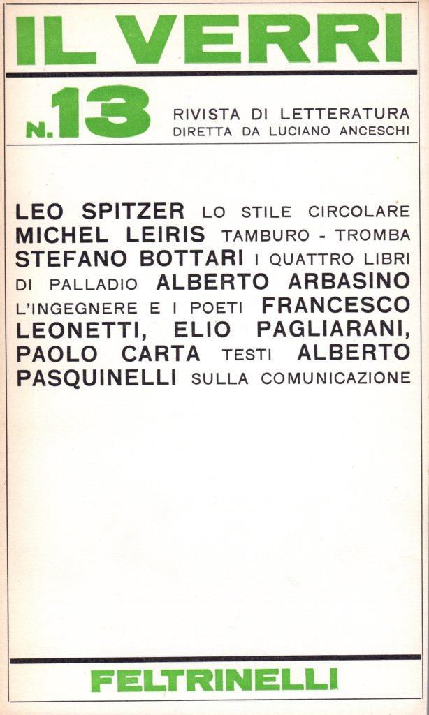 Il Verri n. 13