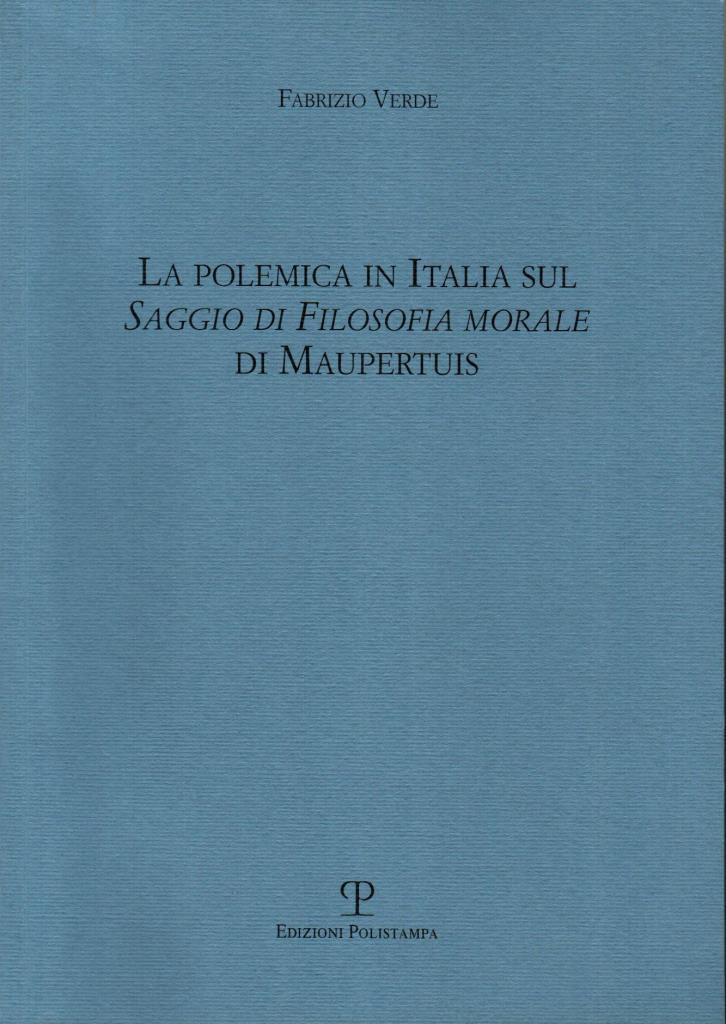 La polemica in Italia sul saggio di filosofia morale di …