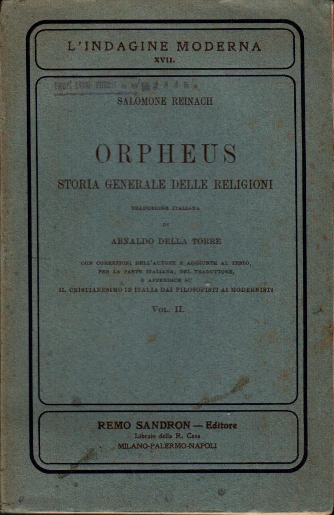 Orpheus. Storia generale delle religioni. Vol. II