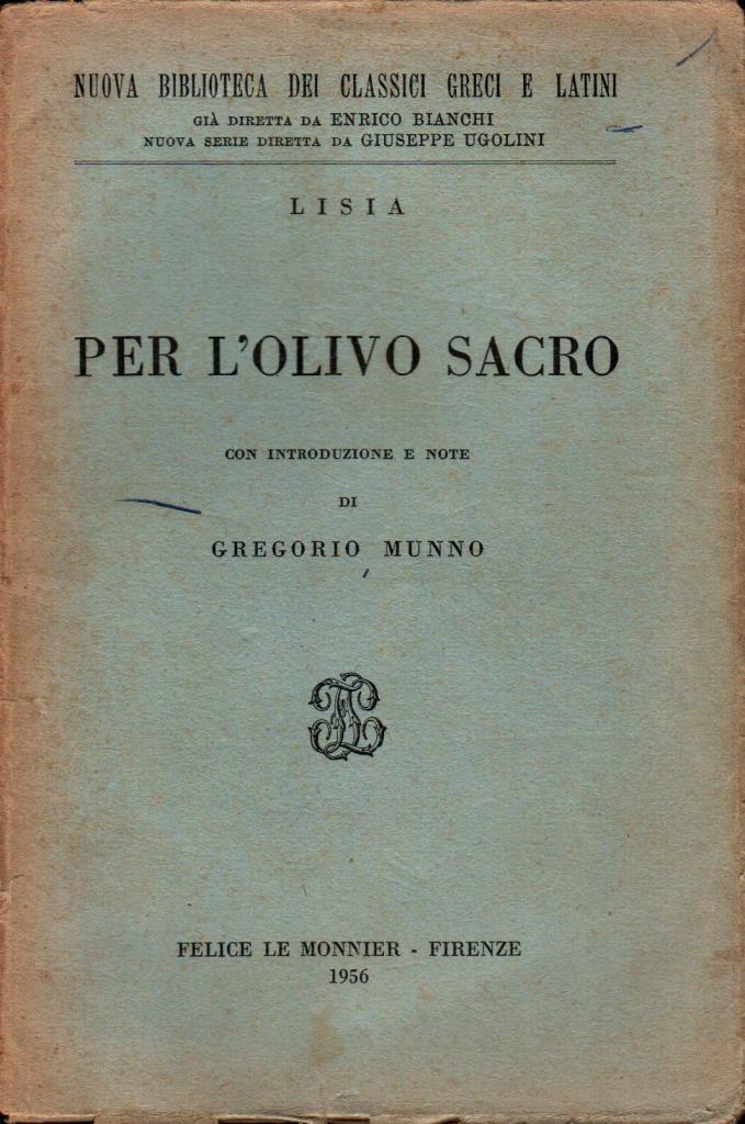 Per l'olivo sacro