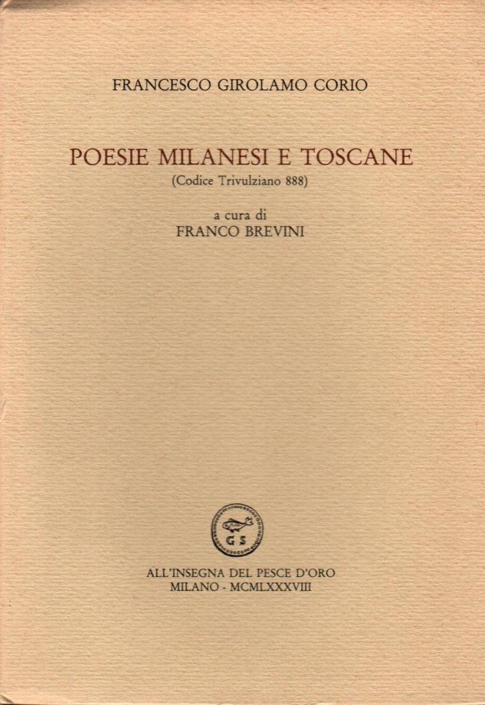 Poesie milanesi e toscane