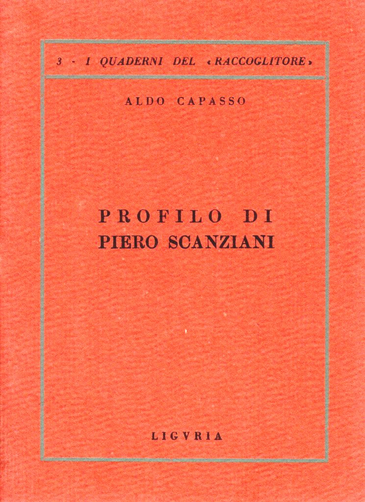Profilo di Piero Scanziani (dedica)