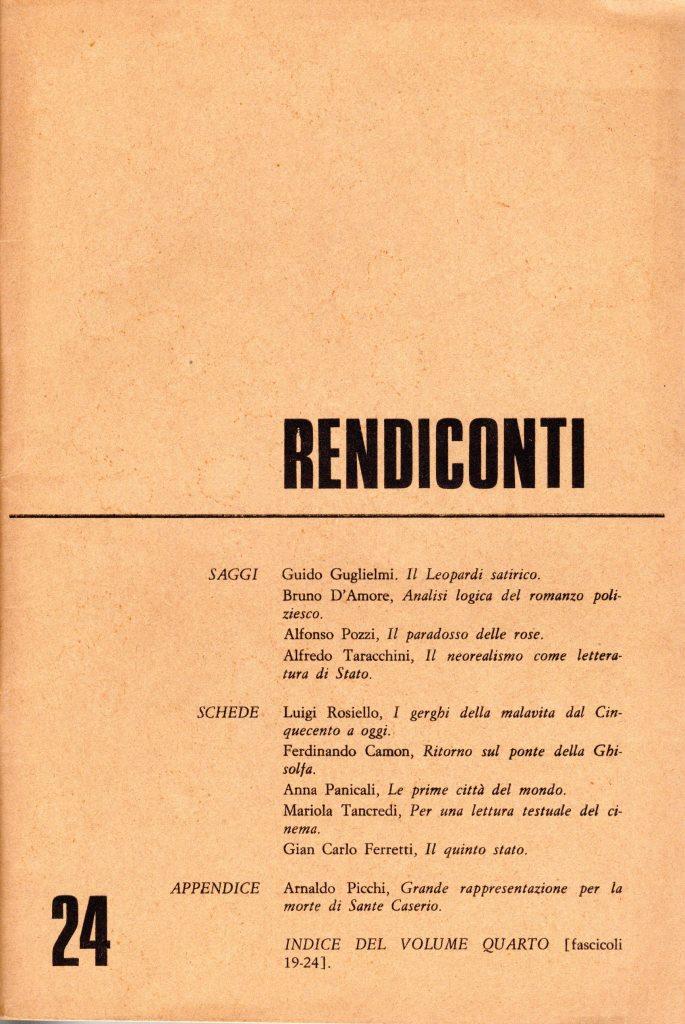 Rendiconti. Fascicolo 24. Luglio 1972