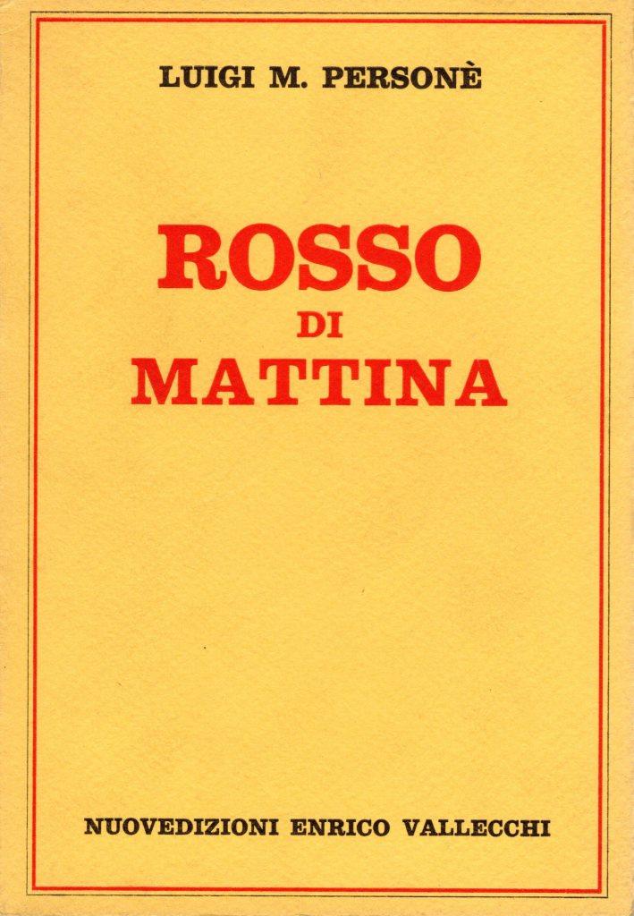 Rosso di mattina (dedica dell'autore a Minnie Alzona)