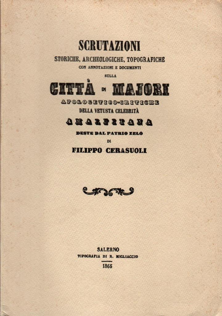 Scrutazioni sulla citt‡ di Majori
