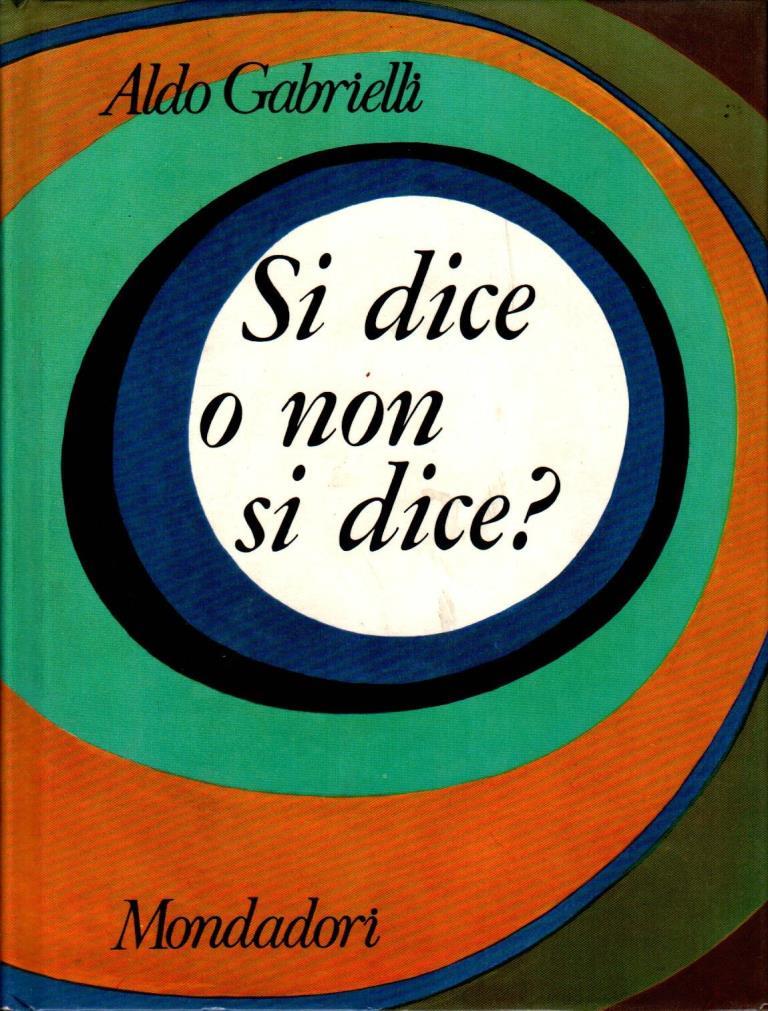 Si dice o non si dice?