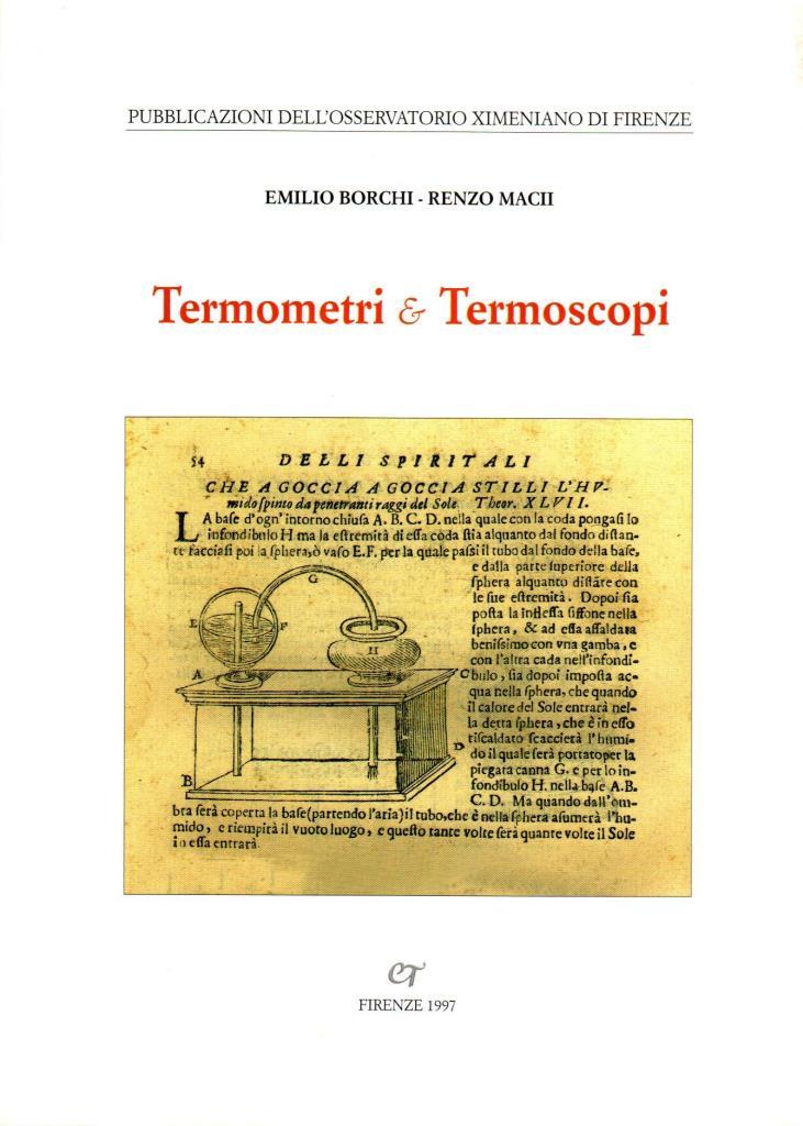 Termometri e Termoscopi