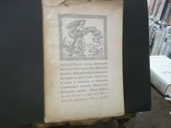 8 E 9 APRILE 1932 VENDITA ALL'ASTA PUBBLICA LIBRERIA ANTIQUARIA …