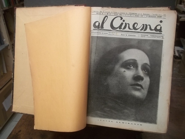 AL CINEMA ANNATA 1926 ANNO 5 - MANCANTE DEI NR.21-38-41