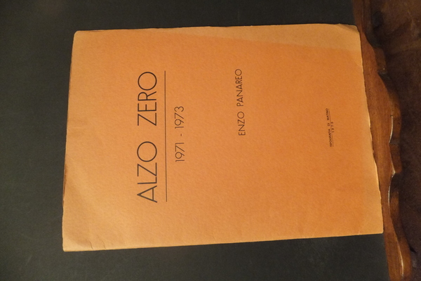 ALZO ZERO 1971 -1973 - DEDICA AUTORE