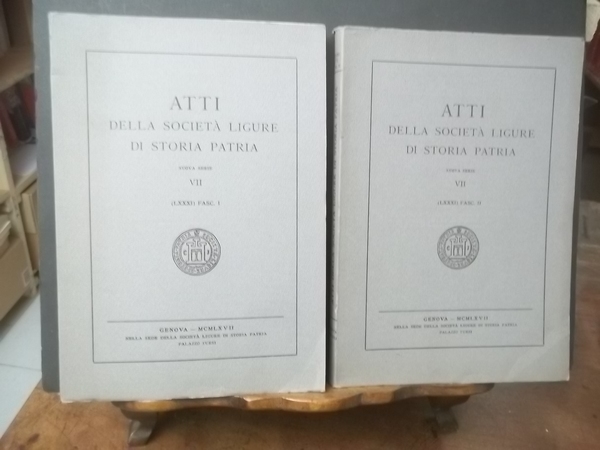 ATTI DELLA SOCIETà LIGURE DI STORIA PATRIA NUOVA SERIE VII …