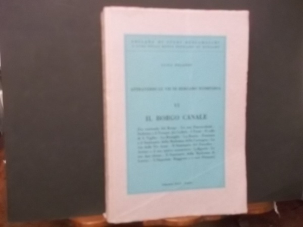 ATTRAVERSO LE VIE DI BERGAMO SCOMPARSA - VI IL BORGO …
