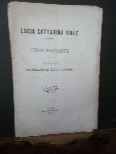 Cenni biografici del Professore Ottolenghi Dott. Leone. Tipografia Galimberti 1871