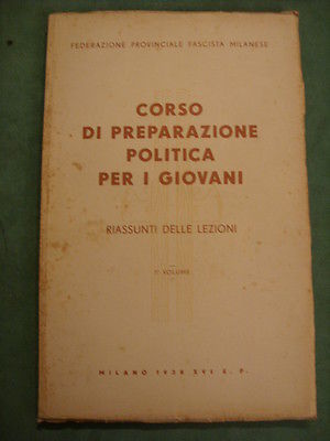 CORSO DI PREPARAZIONE POLITICA PER GIOVANI VOL 5