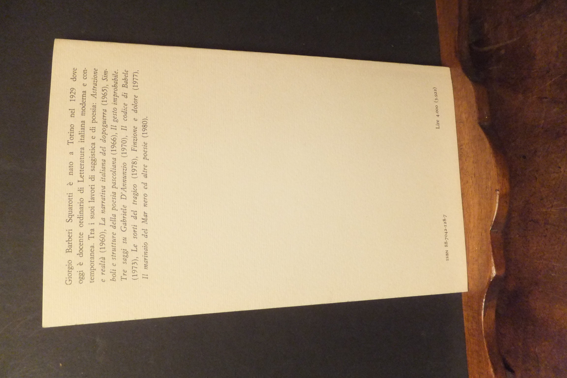 DA GERICO GIORGIO BARBIERI SQUAROTTI