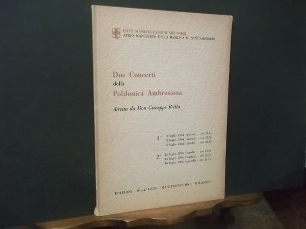 DUE CONCERTI DELLA POLIFONICA AMBROSIANA