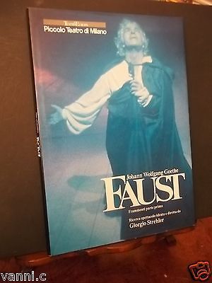 FAUST GIORGIO STREHLER PICCOLO TEATRO MILANO
