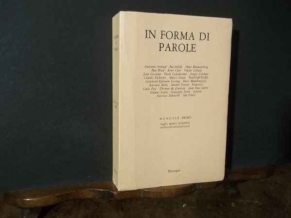 IN FORMA DI PAROLE MANUALE PRIMO