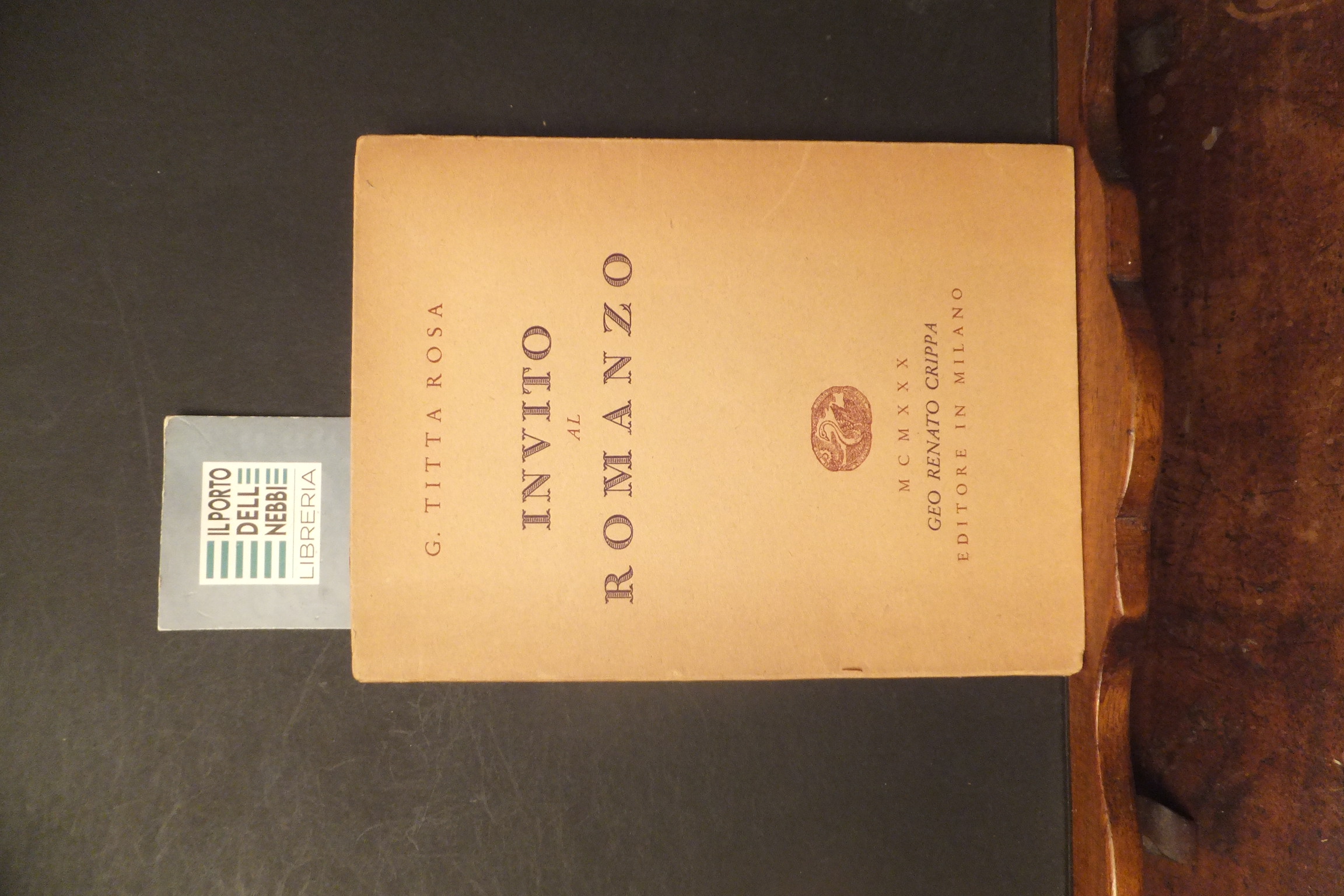 INVITO AL ROMANZO G. TITTA ROSA