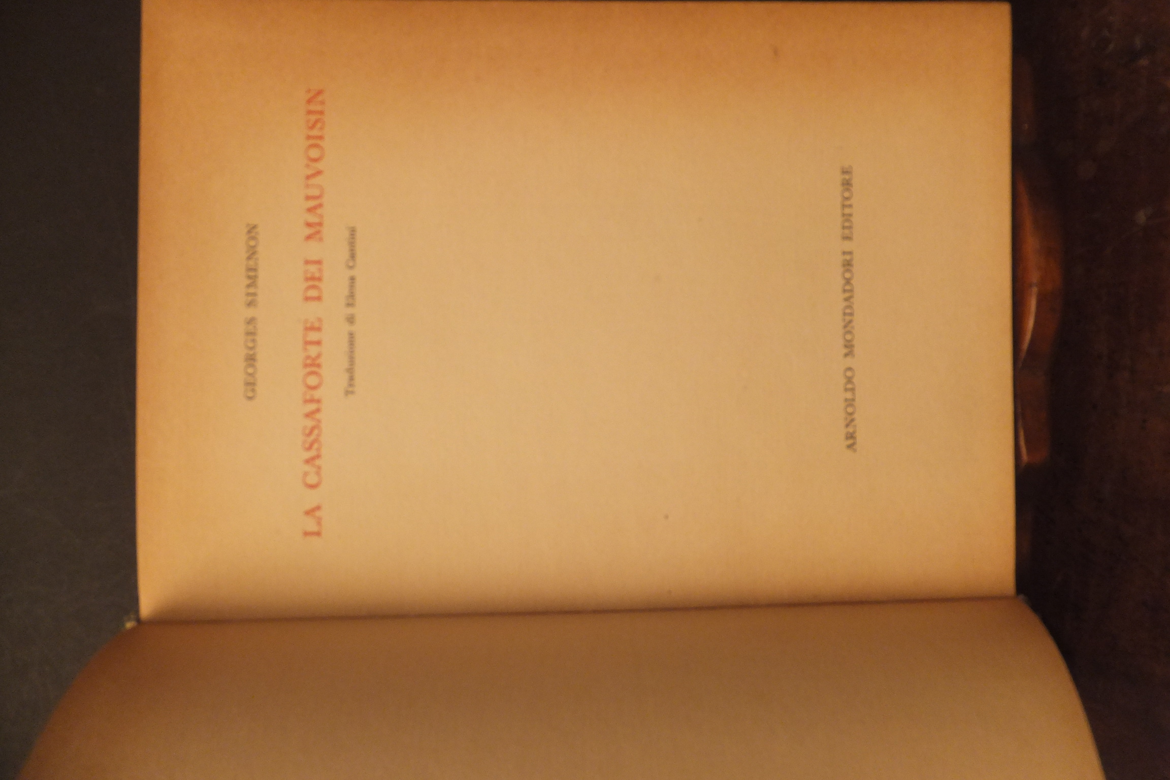 LA CASSAFORTE DEI MAUVOISIN GEORGES SIMENON