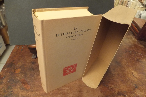 LA LETTERATURA ITALIANA STORIA E TESTI VOLUME 29 - NICCOLO' …