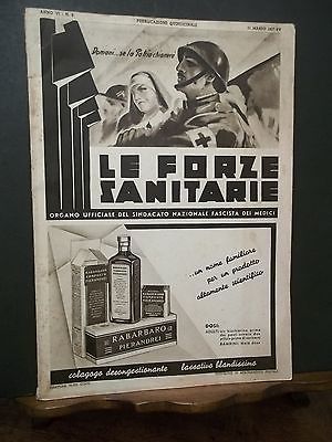 LE FORZE SANITARIE-SINDACATO FASCISTA MEDICI-ANNO-VI- N.6-31 MARZO-1937-XV