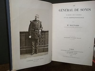 LE GENERAL DE SONIS BAUNARD 1914 SCRITTO IN LINGUA FRANCESE