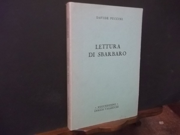 LETTURA DI SBARBARO