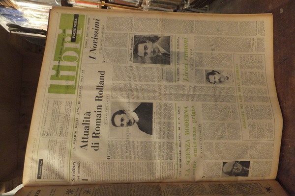 LIBRI SUPPLEMENTO DI LETTERE SCIENZE E ARTI PAESE SERA 1961- …