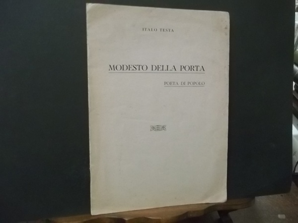 MODESTO DELLA PORTA POETA DI POPOLO