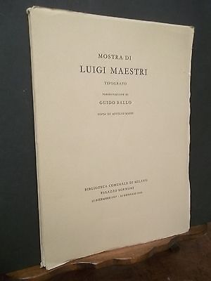 MOSTRA DI LUIGI MAESTRI PALAZZO SORMANI MILANO-1968
