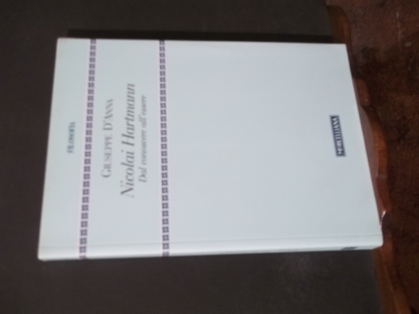 NICOLAI HARTMANN DAL CONOSCERE ALL'ESSERE