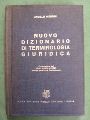 NUOVO DIZIONARIO DI TERMINOLOGIA GIURIDICA