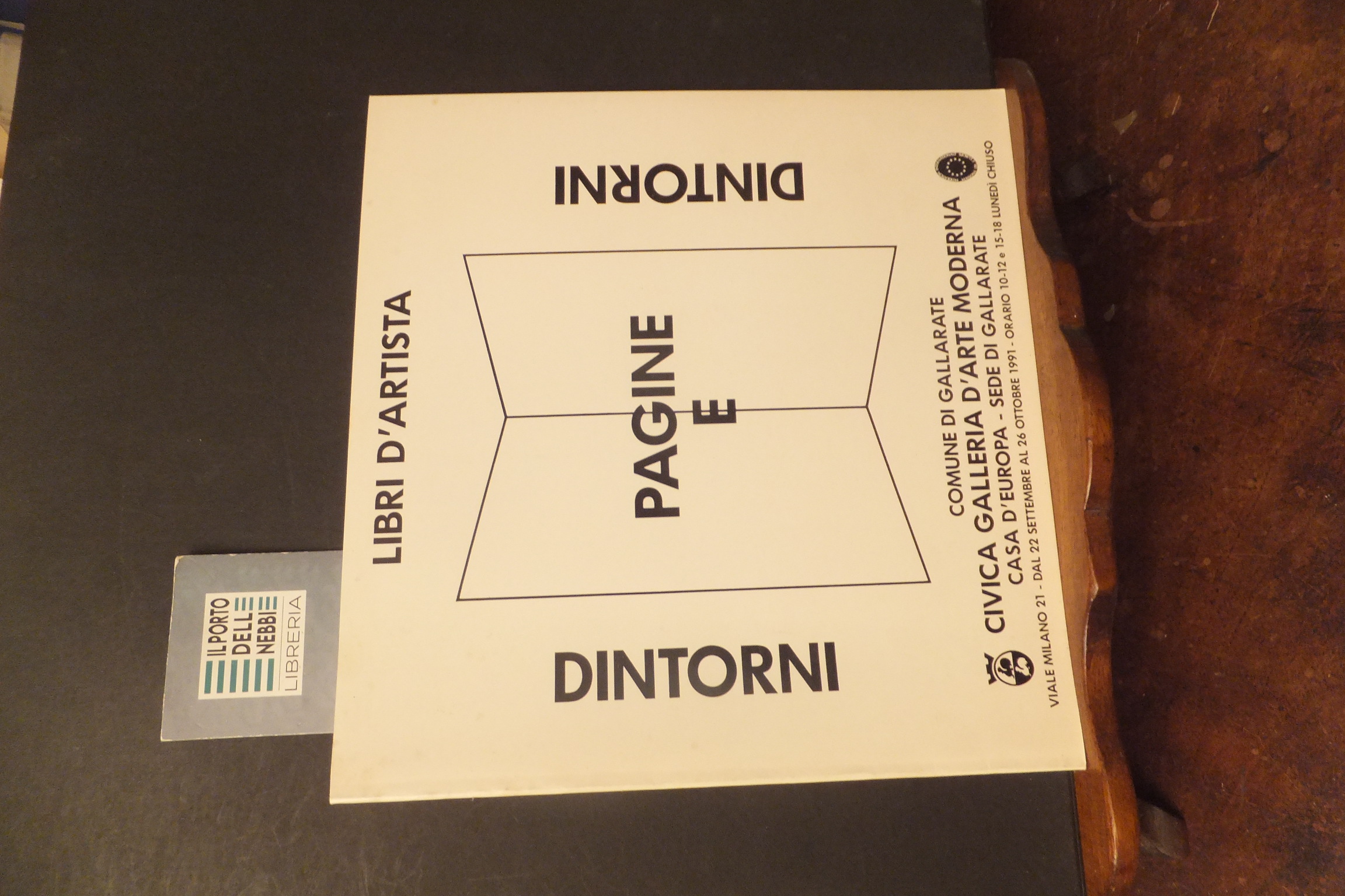 PAGINE E DINTORNI LIBRI D'ARTISTA COMUNE DI GALLARATE CIVICA GALLERIA …