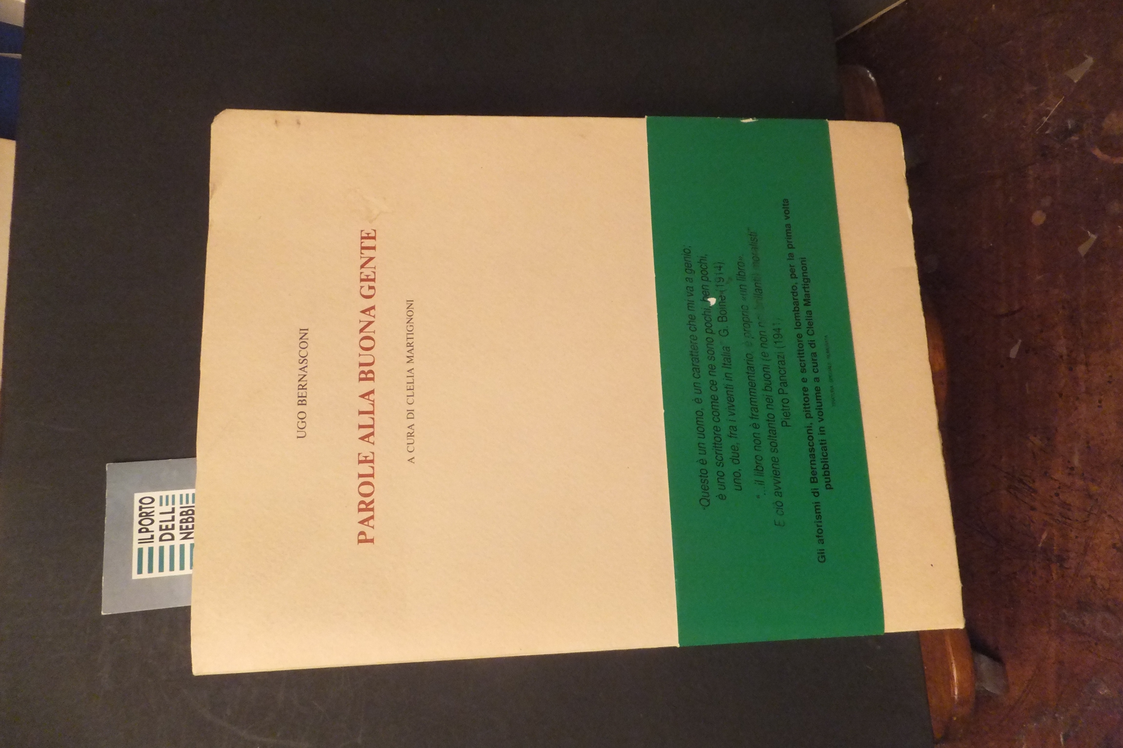 PAROLE ALLA BUONA GENTE UGO BERNASCONI