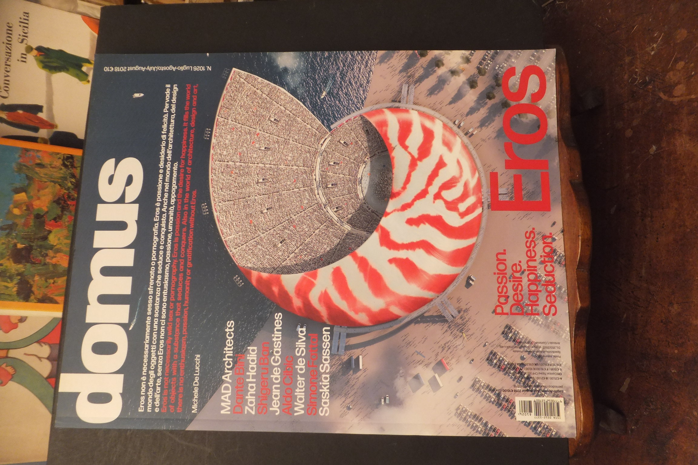 RIVISTA DOMUS 1026 LUGLIO AGOSTO 2018 ARCHITETTURA EROS