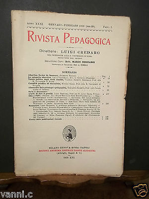 RIVISTA PEDAGOGICA S.A.E. DANTE ALIGHIERI-1938-FASC. I