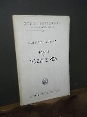 SAGGI SU TOZZI E PEA U. LOMBARDI STUDI LETTERARI 2 …