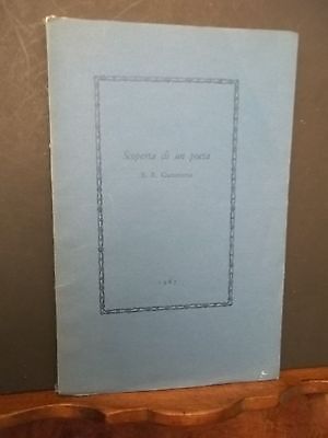 SCOPERTA DI UN POETA . E.R. GUMMERUS 1967 *