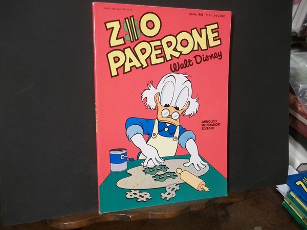 ZIO PAPERONE WALT DISNEY APRILE 1988 N. 6