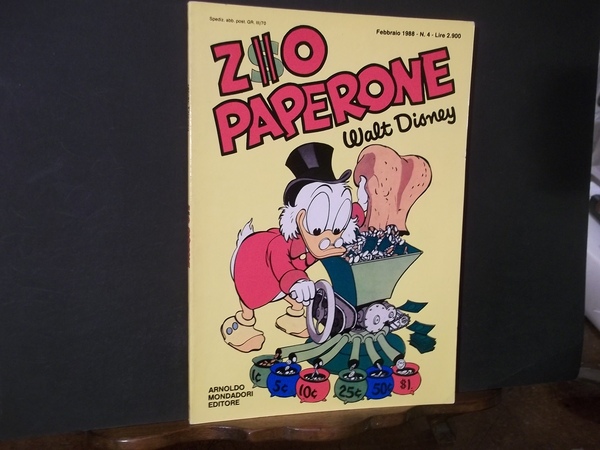 ZIO PAPERONE WALT DISNEY FEBBRAIO 1988 N.4