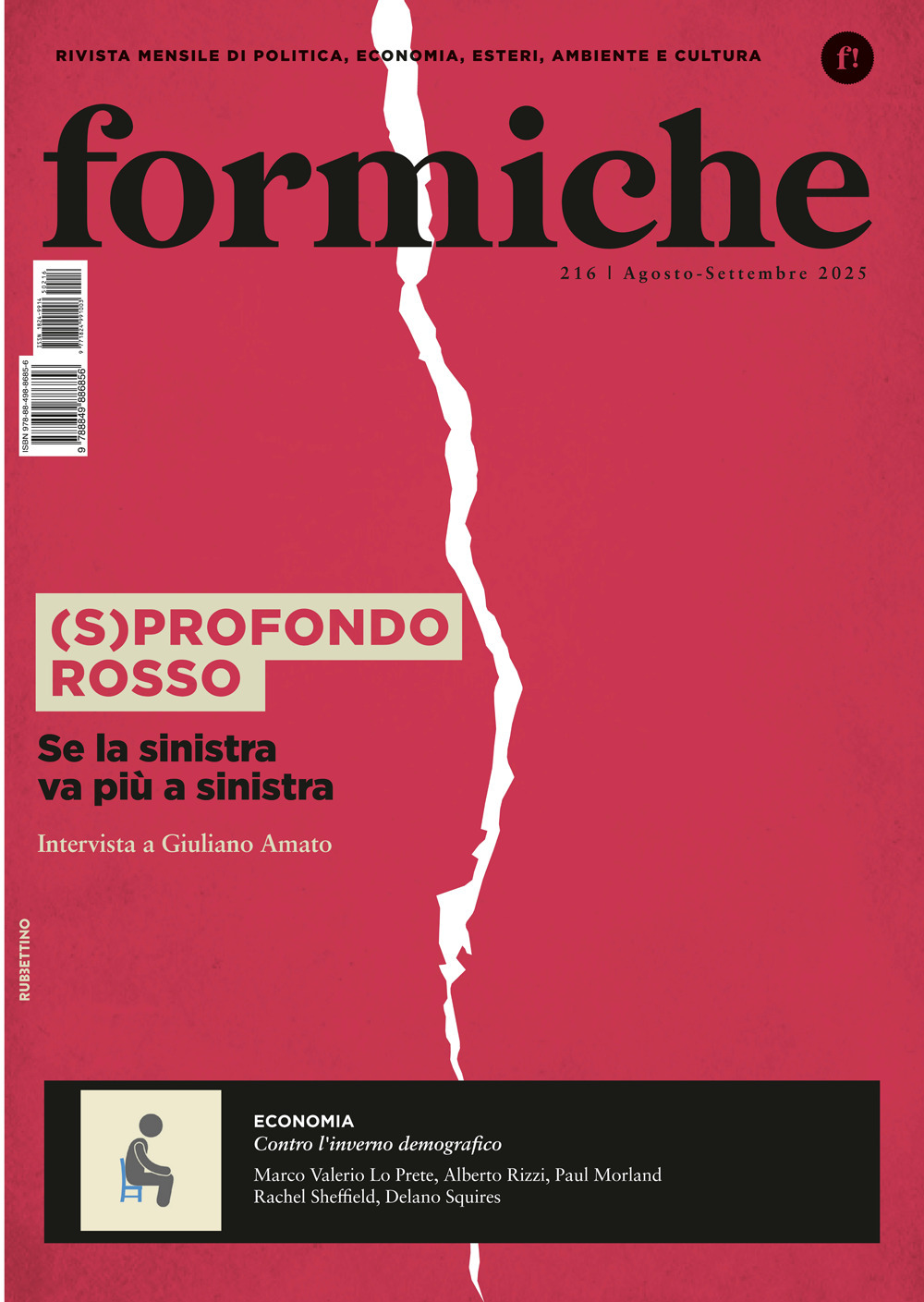 Formiche. Vol. 216: (S)profondo rosso. Se la sinistra va più …