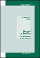 Hegel a Berna. Le premesse di un sistema