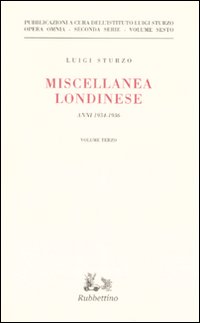 Miscellanea londinese (1934-1936). Vol. 3