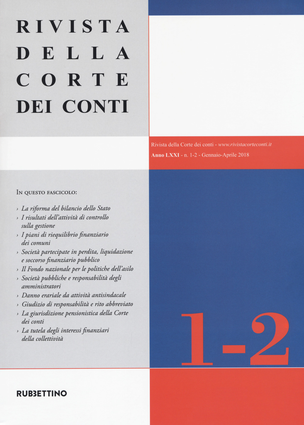 Rivista della corte dei conti. Vol. 1-2: Gennaio-Aprile